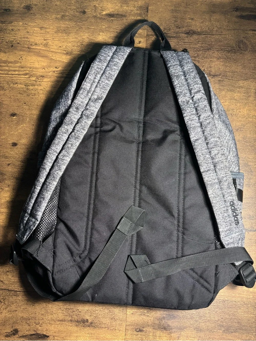 adidas Heather Gray and Black Casual Backpack